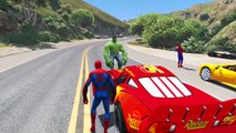Şimşek McQueen ve Örümcek Adam Süper Tasarımlı Araba İle (Çizgi Film Tadında Türkçe Dublaj