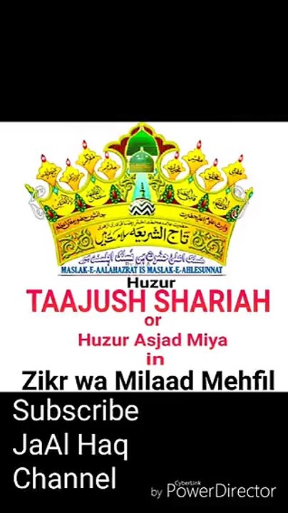 TAAJUSH SHARIAH in Meelad zikr program