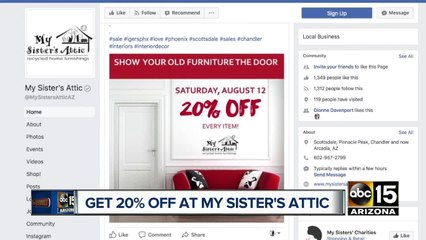 My Sister’s Attic locations offering up to 70% off