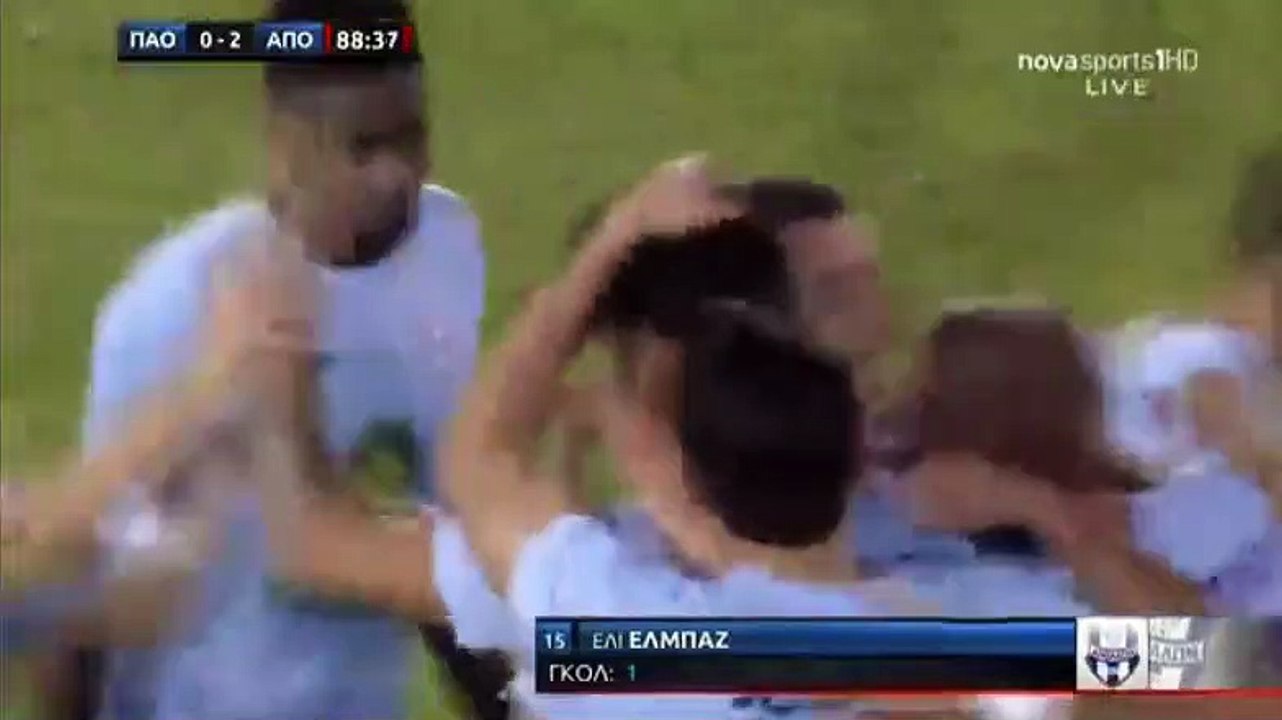 0-2 Eli Elbaz Goal - Panathinaikos 0-2 Apollon Smyrnis - 10.08.2017