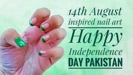14th August Inspired Nailart Design, Happy Independence day | Natasha Waris
