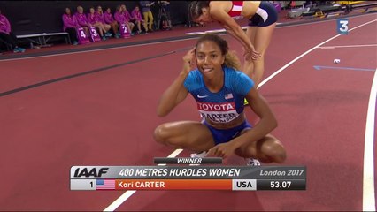 Mondiaux d’athlétisme : Kori Carter domine le 400 m haies femmes !
