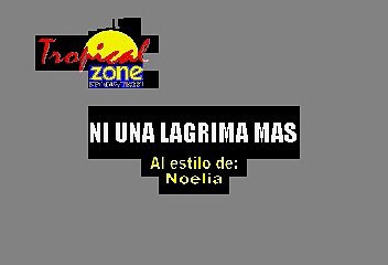 Ni Una Lagrima Mas - Noelia (Karaoke)