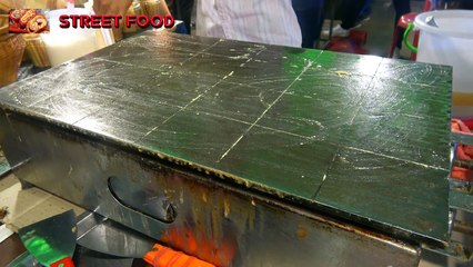 The Thinnest Golden Plate Pancake in the world - Dessert Crispy Snack Street Food