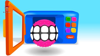Learn Colors with Microwave Wooden Toys | Surprise Eggs for Kids Videos | Teeth Videos for Kids