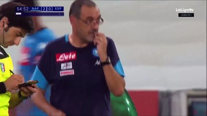 Raul Albiol Goal ~ Napoli – Espanyol 2-0