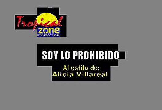 Soy lo prohibido - Alicia Villareal & Grupo limite (Karaoke)
