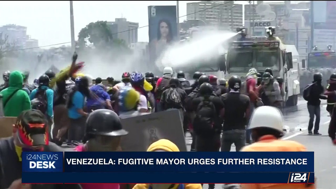 i24NEWS DESK | Venezuela: fugitive mayor urges further resistance | Thursday, August 10th 2017