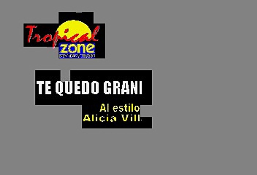 Te quedo grande la yegua - Alicia Villareal & Grupo limite (Karaoke)