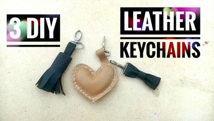 3 DIY Leather Keychains | Natasha Waris