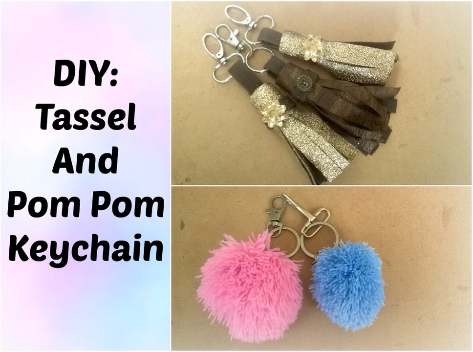 Cheap And Easy Diy: Tassel And A Pom Pom Keychain | Natasha Waris