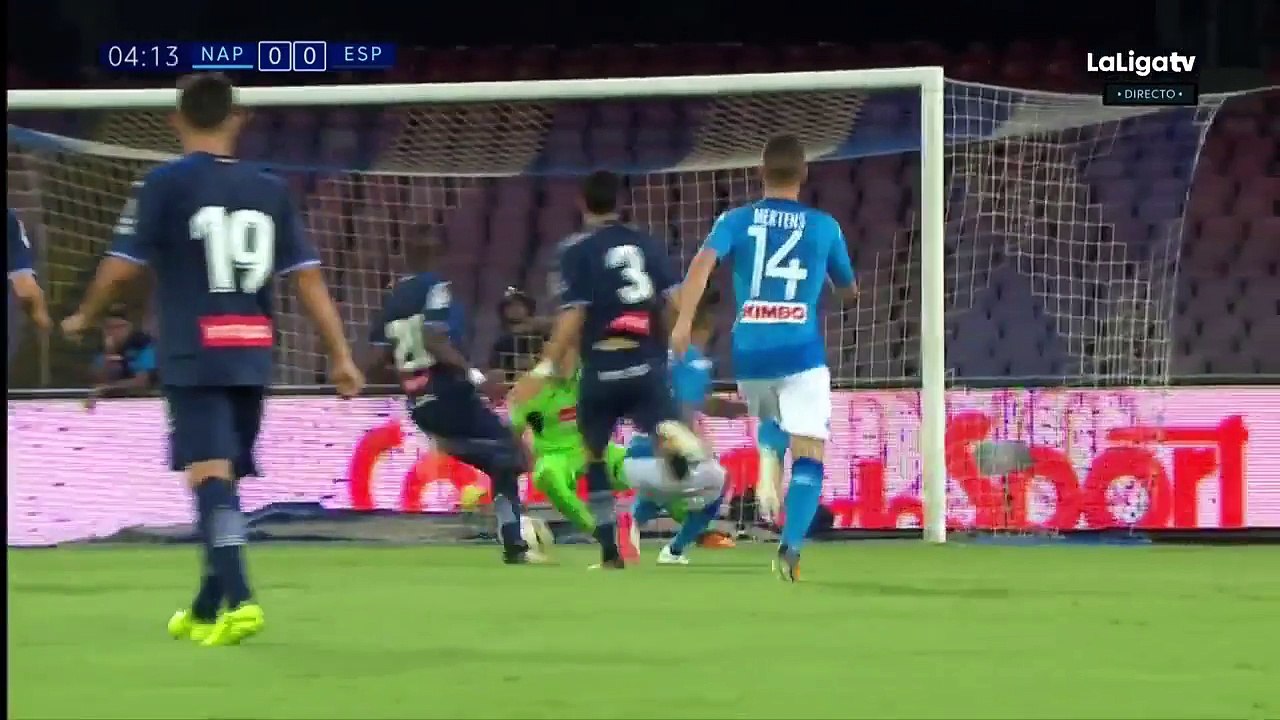 اهداف ملخص مباراة نابولي واسبانيول [ شاشة كاملة ] مباراة ودية 10-8-2017 HD (1)