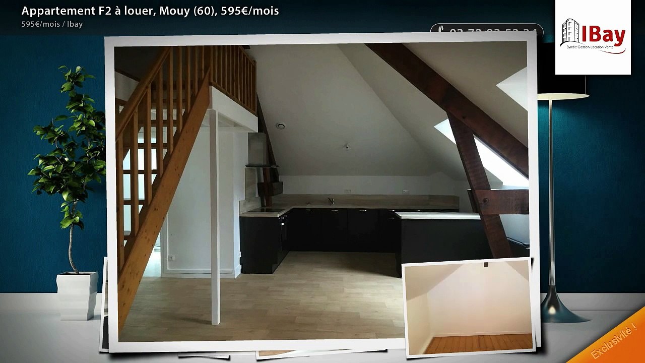 Appartement F2 à louer, Mouy (60), 595€/mois