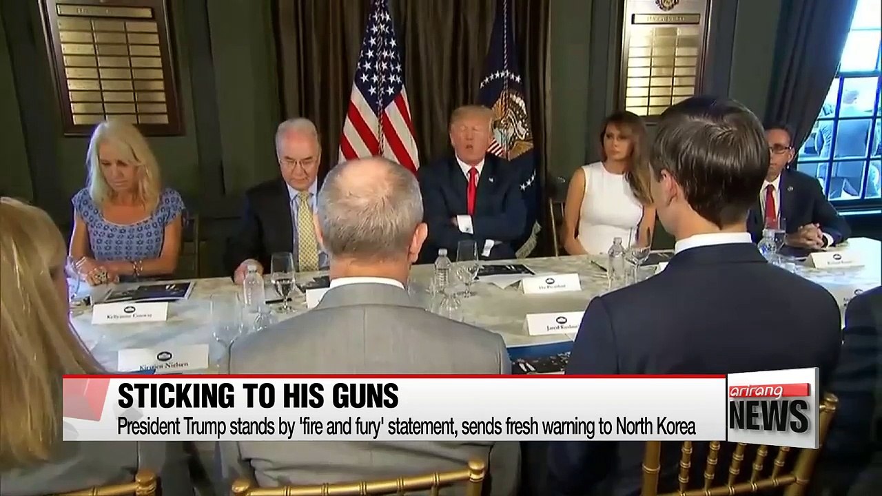 Trump doubles down on his threats and warnings against N. Korea