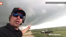 Reed Timmer tracks developing storm outside Kit Carson, Colorado