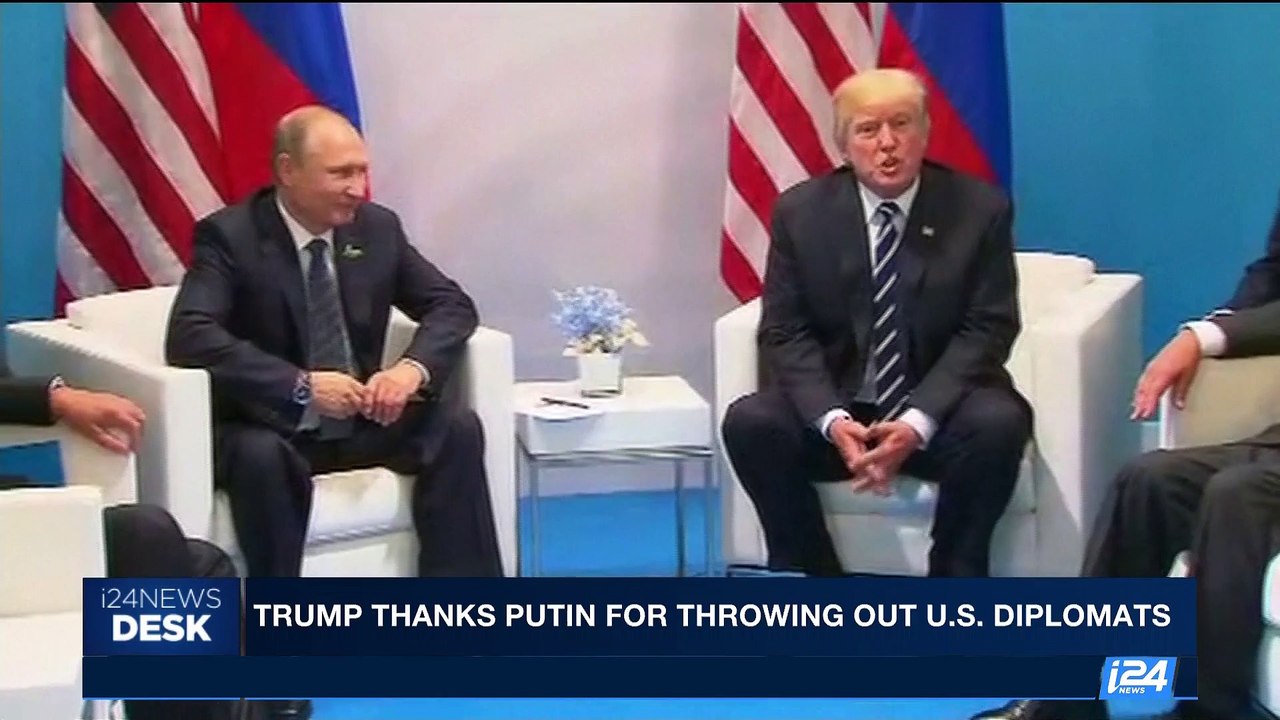 i24NEWS DESK | Trump thanks Putin for throwing out U.S. diplomats | Thursday, August 10th 2017