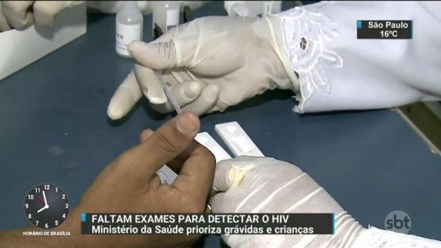 Faltam testes para detectar HIV em alguns estados