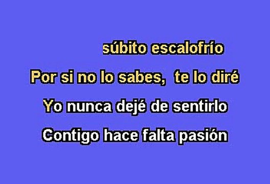 Eros Ramazzoti - La cosa mas bella (Karaoke)