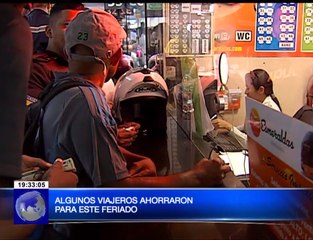Turistas en feriado de agosto