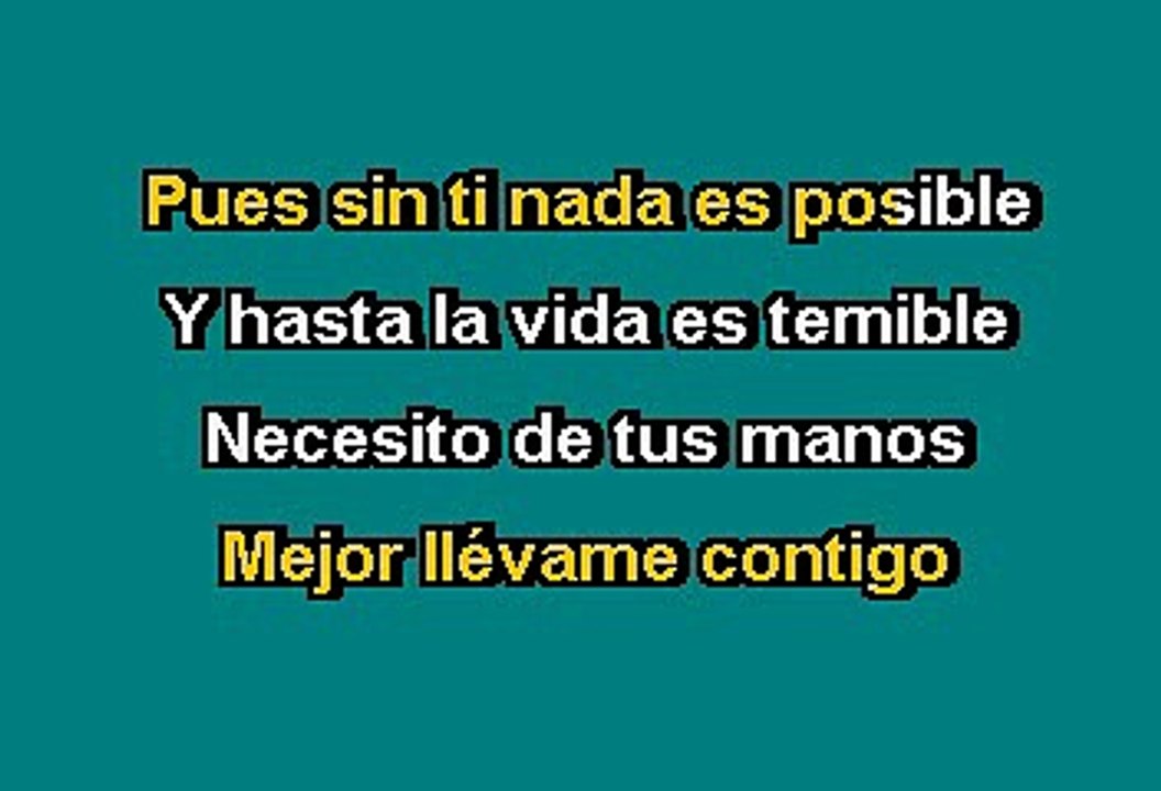 Los Bukis - Ya No Te Vayas (Karaoke)