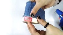 DIY  Convert Old Sneakers into Denim Sneakers   No Sew