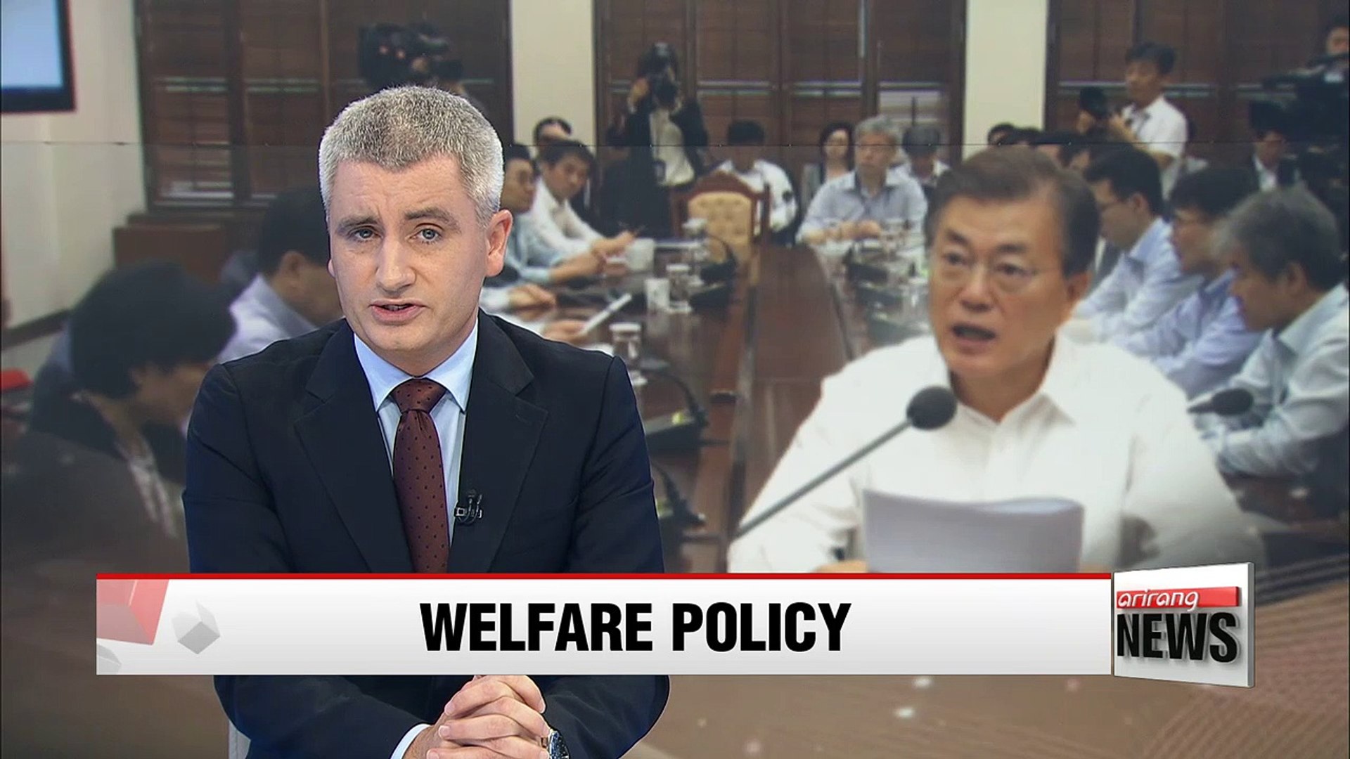 ⁣President Moon reaffirms welfare policy