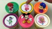 Paw Patrol Stacking Cups Mickey Mouse Play Doh Peppa Pig Learn Colors for Kids wirh Bubble Guppies