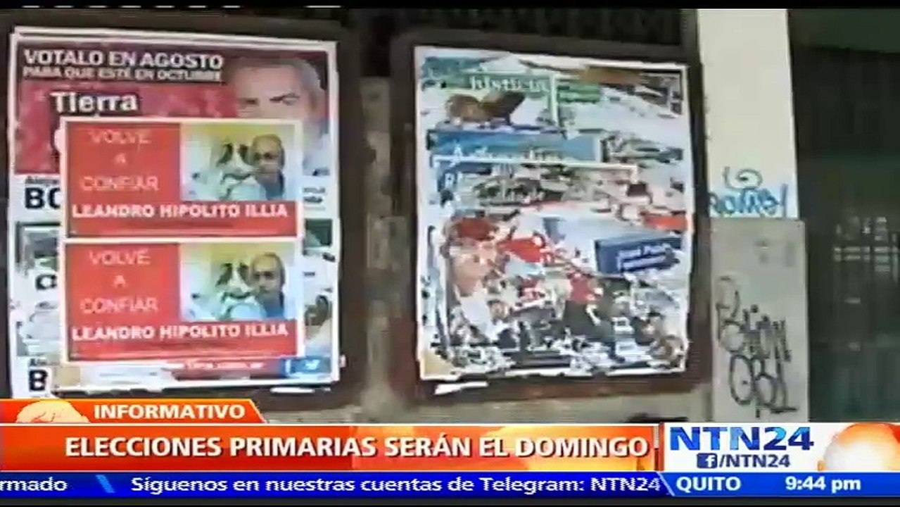 Partidos políticos en Argentina cerraron campañas políticas de cara a elecciones primarias del próximo domingo