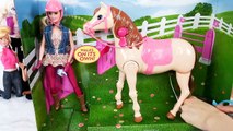 Disney Princess Barbie Horse Riding : Prince Philip Kisses Aurora