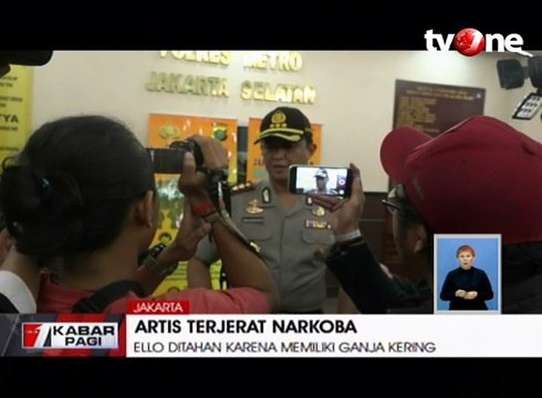 Miliki Ganja Kering, Artis Ello Ditahan