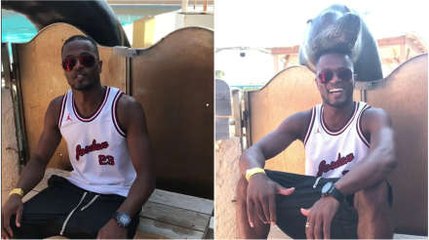 Patrice Evra Makes Friends With A Seal