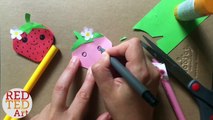 Kawaii Strawberry Bookmark Corner Easy Paper Crafts Shopkins inspired