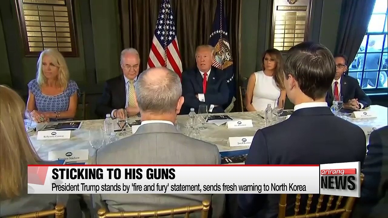 Trump doubles down on his threats and warnings against N. Korea