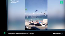 Antibes : L'étonnante mini tornade de bouées sur une plage (vidéo)