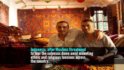 In Indonesia, Chinese Deity Is Covered in Sheet After Muslims Protest