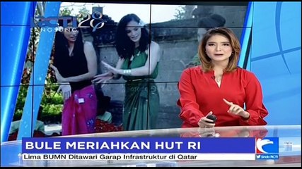 Bule Ikut Meriahkan HUT RI dengan Nari dan Nyanyi