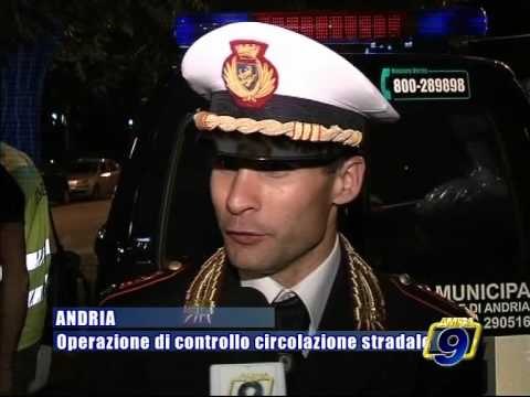 ANDRIA. Operazione di controllo circolazione stradale