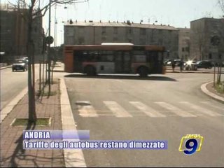 ANDRIA. Le tariffe degli autobus restano dimezzate