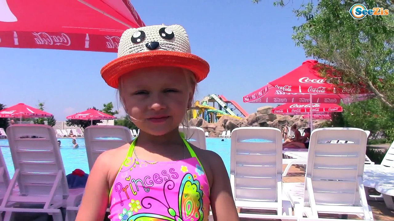 Outdoor Playground Fun for Children - Family Park with Crazy Slides | Baby Activity in the Pool