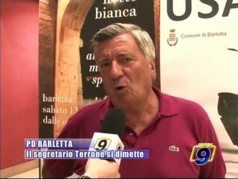 BARLETTA. Il prof. Terrone si dimette da segretario PD