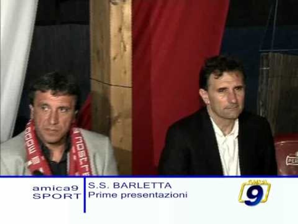 SS. BARLETTA. Prime presentazioni stagione 2009/2010