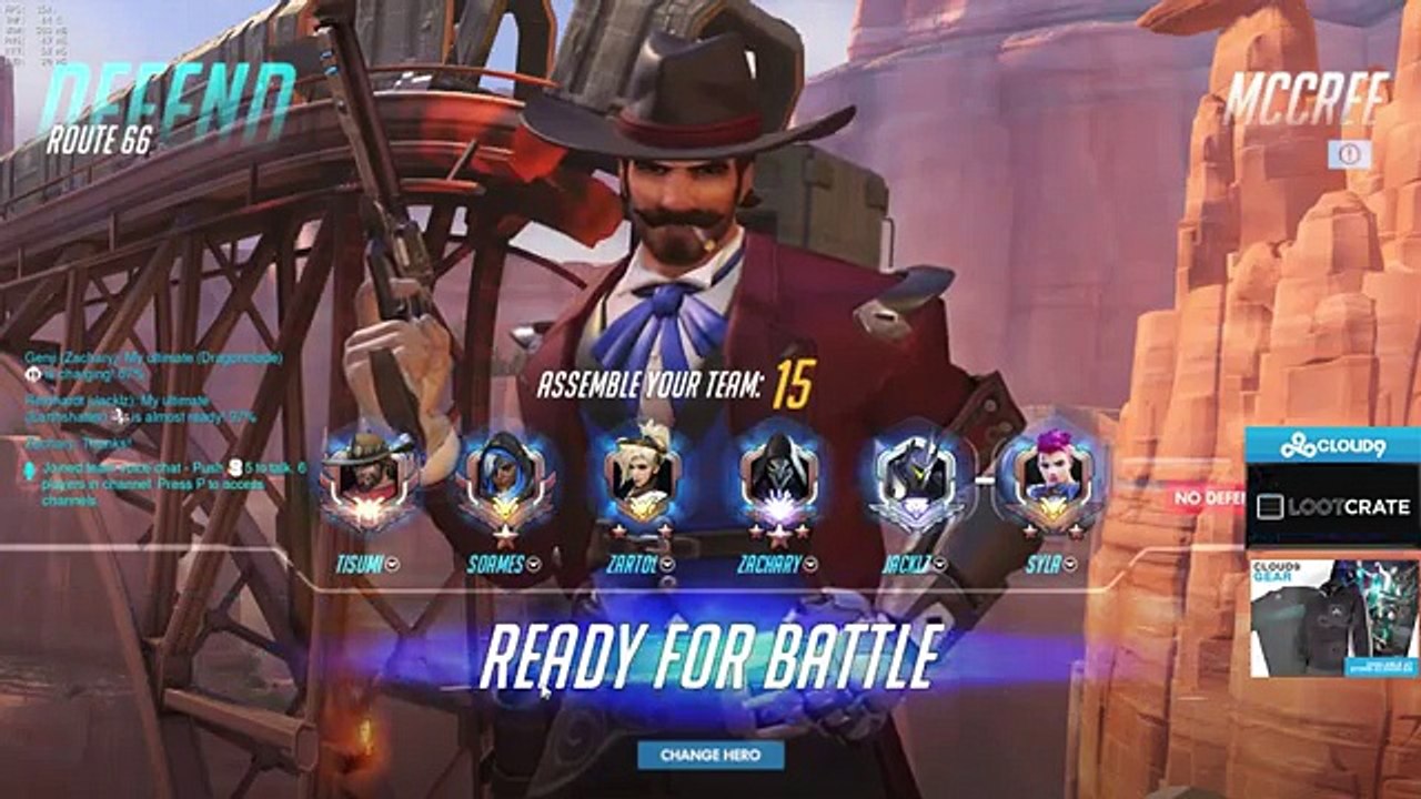 C9 Surefour as Mccree on Route 66 at Grandmaster Tier 4121 SR - Overwatch