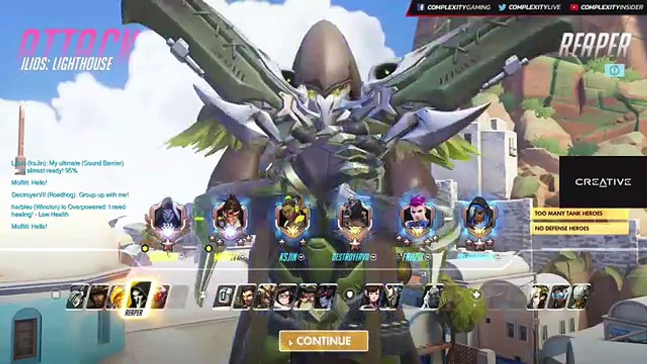 coL.harbleu as Reaper on Ilios at Grandmaster Tier 4022 SR - Overwatch