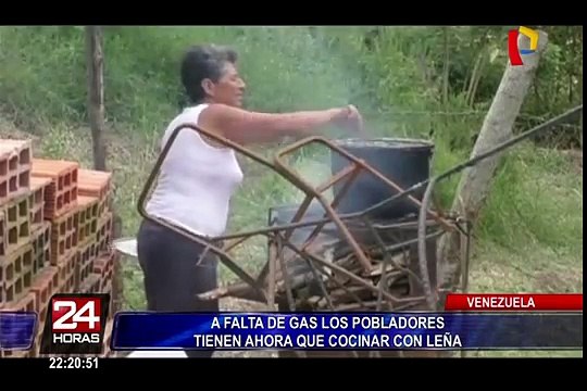 Venezuela: escasez de gas obliga a pobladores a cocinar en leña