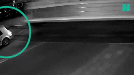 Les images impressionnante d’une catastrophe évitée d’extrême justesse pour sensibiliser les automobilistes