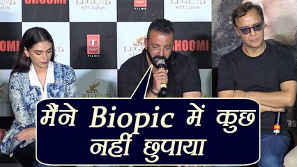 Sanjay Dutt says, I have nothing to hide in my Biopic; Watch Video | FilmiBeat