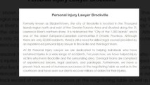 Personal Injury Lawyer Brockville - EB Personal Injury Lawyer (800) 314-8169