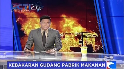 Kebakaran Landa Pabrik Makanan di Bandung