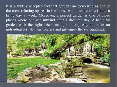 Use of Decorative Stones in a Garden