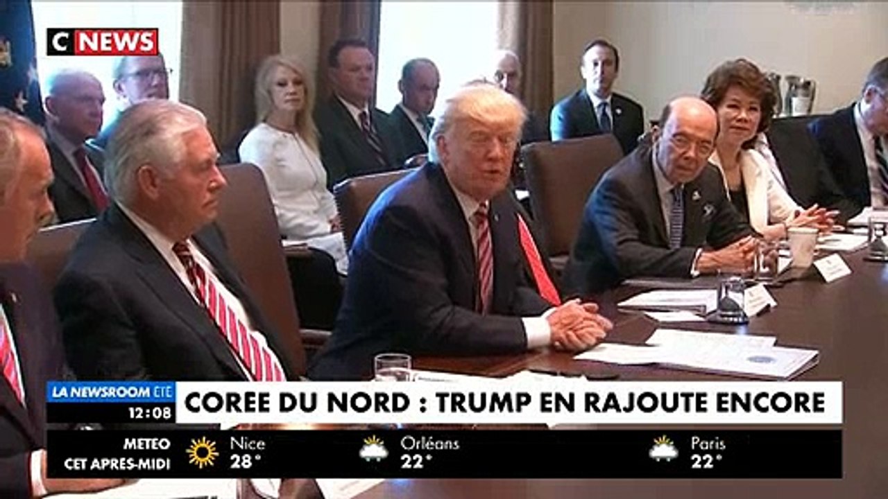 Donald Trump: les options militaires avec la Corée du Nord sont "prêtes à être employées"